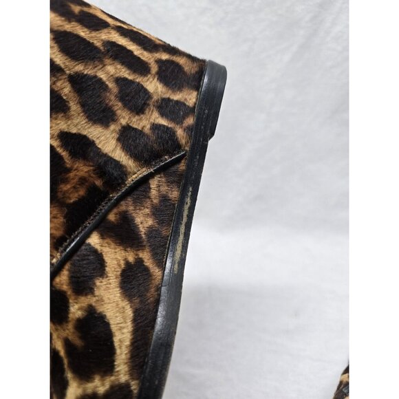 Christian Louboutin Compacta Wedge Booties EU 35 US 5 Leopard Calf Hair - Picture 16 of 16